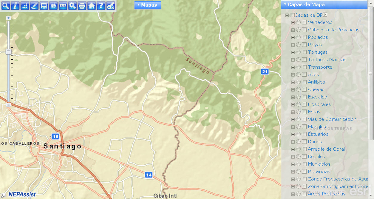 ESRI Map view